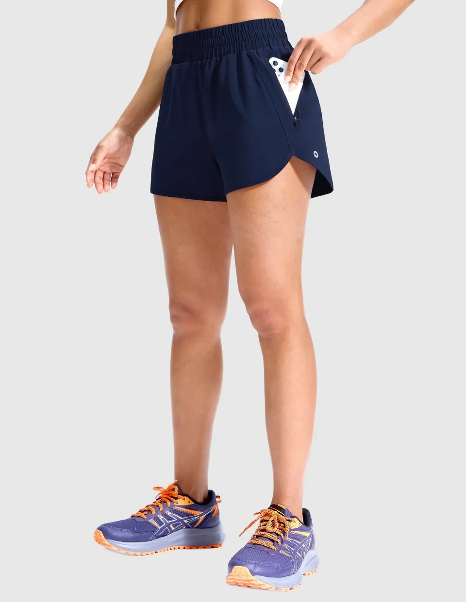 mier-sprintdry-women-s-3-running-shorts-with-mesh-liner image 1