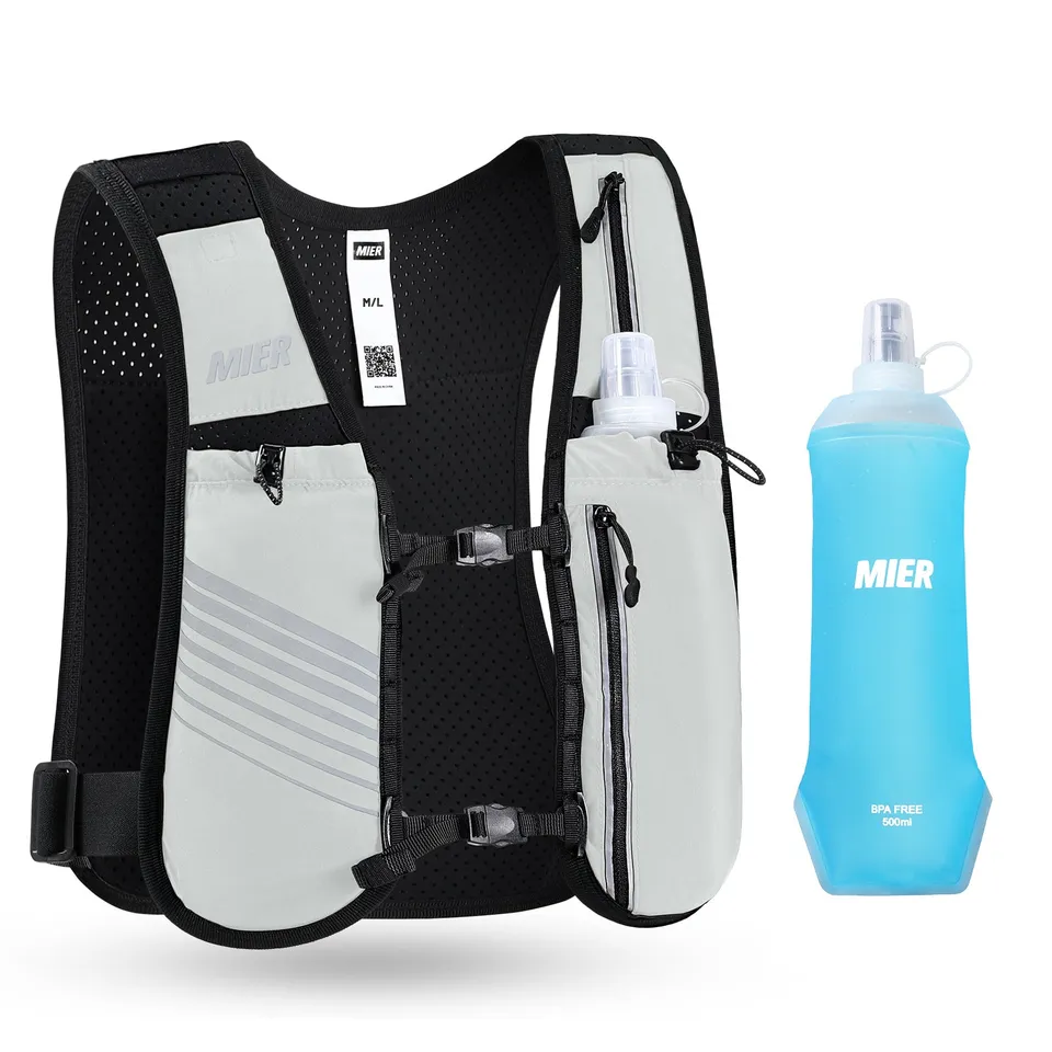 mier-running-hydration-vest-with-500ml-bpa-free-soft-flask-for-women-men image 1