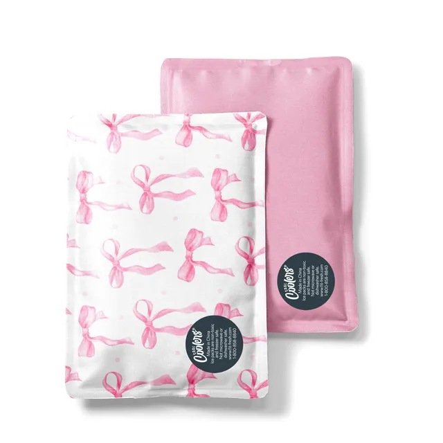 fit-fresh-cool-coolers-soft-ice-packs-pink-bows-2-pack-flexible-reusable-lunch-b image 1