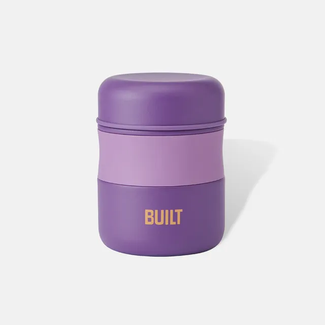 built-10oz-insulated-stainless-steel-food-jar-wide-mouth-soft-rubber-grip-cool-t image 1