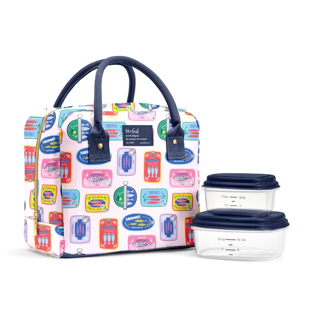 fit-fresh-bloomington-lunch-bag-with-lunch-kit-assorted-sardine-cans image 1
