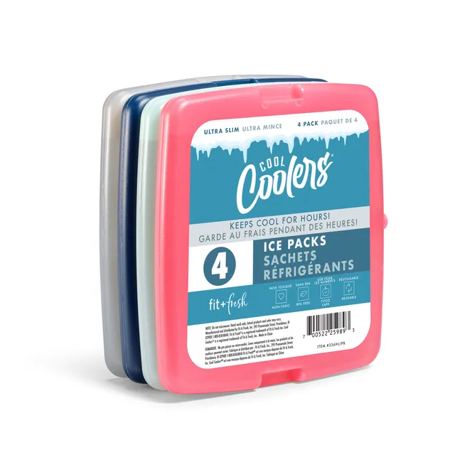 fit-fresh-cool-coolers-adult-slim-ice-packs-multicolor-set-of-4 image 1