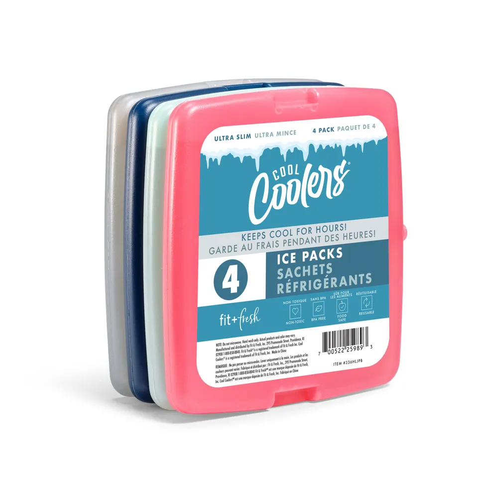 fit-fresh-cool-coolers-adult-slim-ice-packs-multicolor-set-of-4 image 1