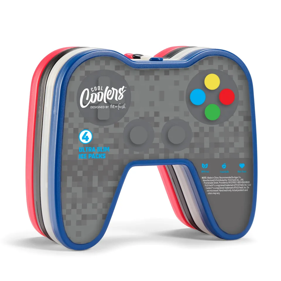 fit-fresh-cool-coolers-kids-shaped-ice-packs-game-controller-reusable-slim-5-5-x image 1