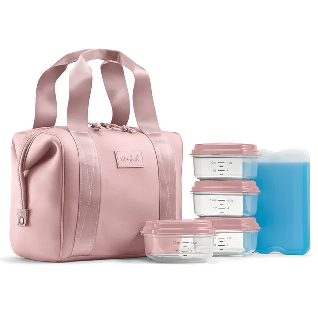 fit-fresh-remi-neoprene-lunch-bag-with-lunch-kit-mauve image 1