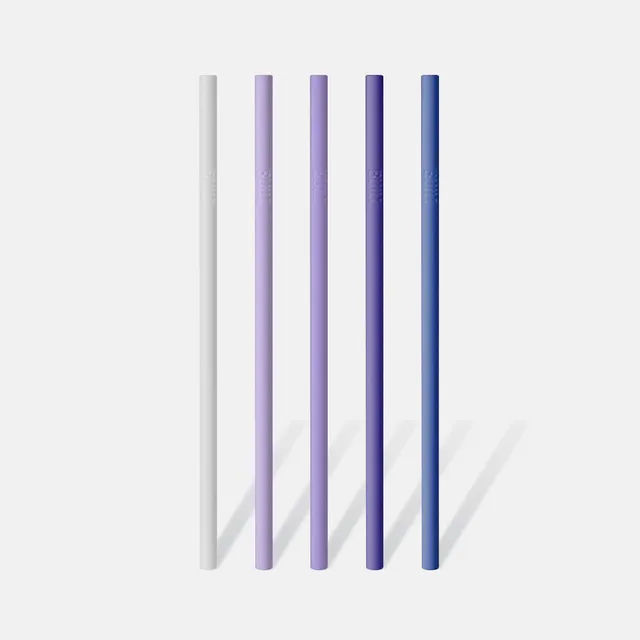 built-silicone-straw-set-with-cleaner-5-pack-bpa-free-reusable-straws-dishwasher image 1