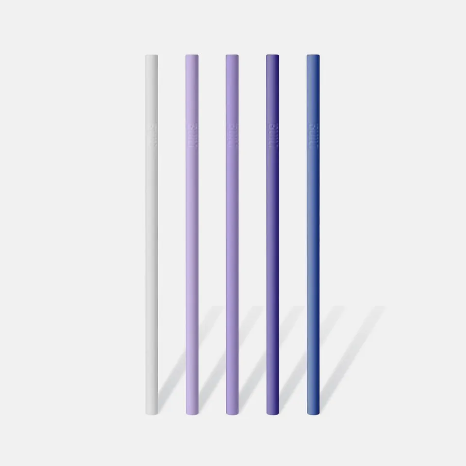 built-silicone-straw-set-with-cleaner-5-pack-bpa-free-reusable-straws-dishwasher image 1