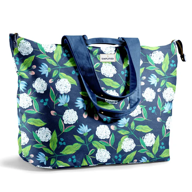 fit-fresh-all-the-things-xl-travel-tote-bag-hydrangeas-extra-large-22-x-18-x-12- image 1