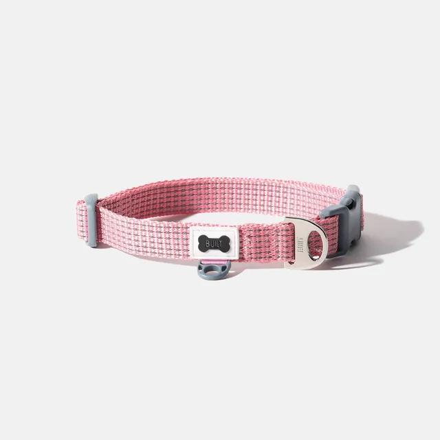 built-nightsafe-dog-collar-reflective-adjustable-collar-with-metal-d-ring-and-id image 1