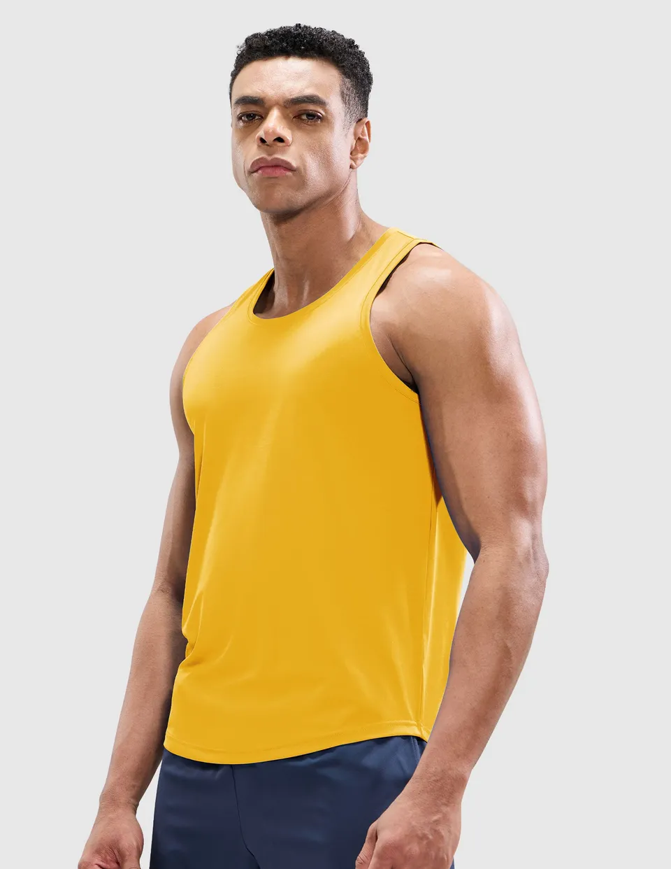 mier-breezerun-men-s-sleeveless-running-tank-quick-dry-4-way-stretch-sprintdry-w image 1