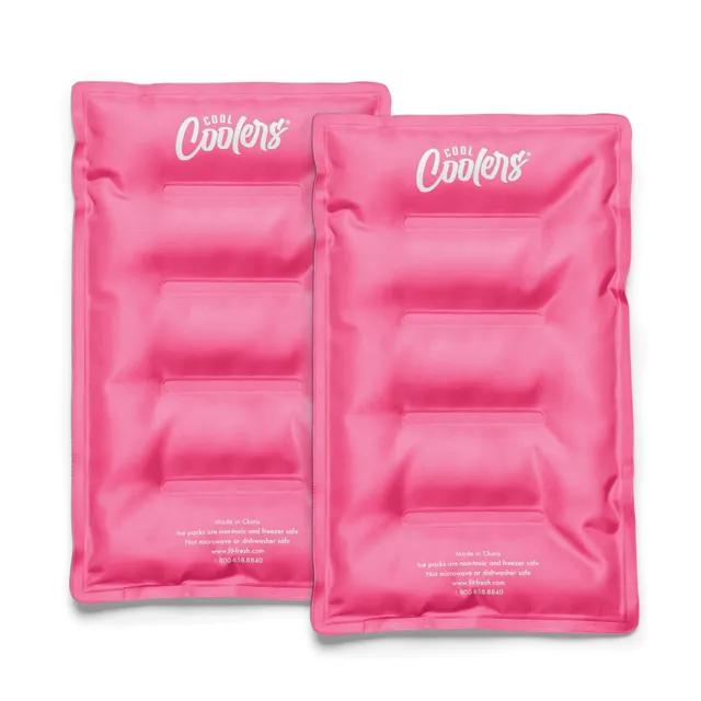 fit-fresh-cool-coolers-xl-soft-ice-packs-hot-pink-2-pack-reusable-flexible-lunch image 1