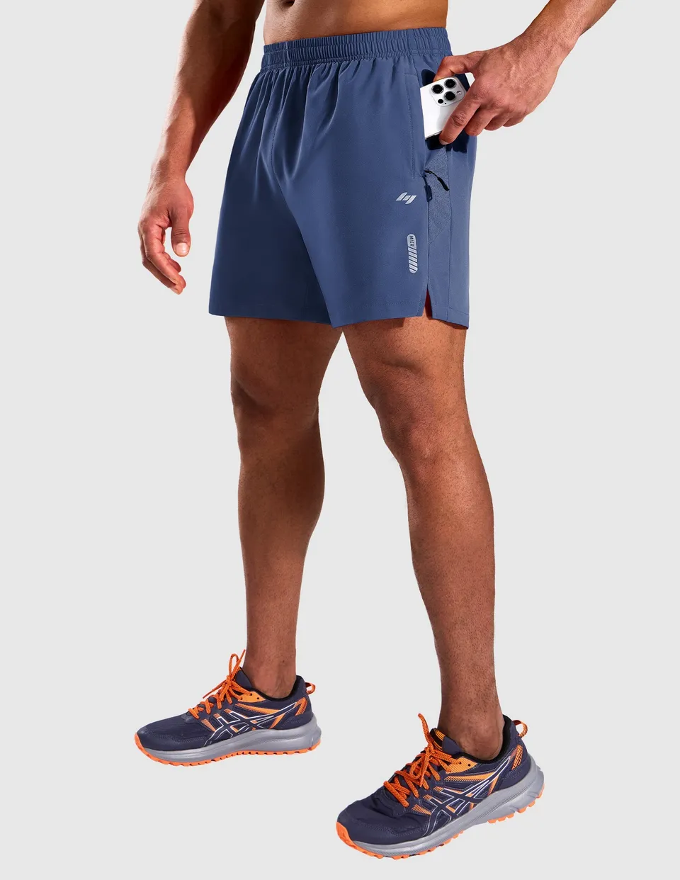 mier-pacelite-men-s-linerless-5-running-shorts-lightweight-4-way-stretch-quick-d image 1