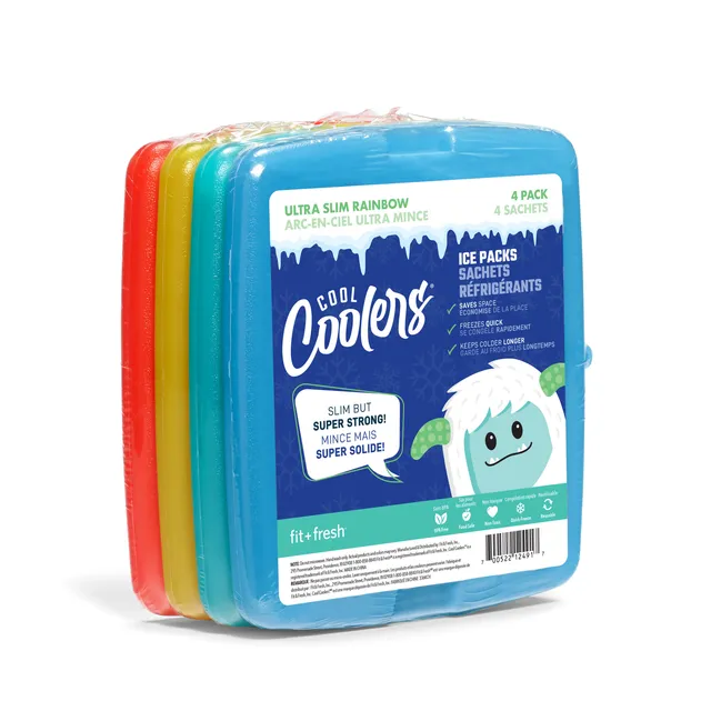 fit-fresh-cool-coolers-kids-slim-ice-packs-multicolor-set-of-4-reusable-slim-lun image 1