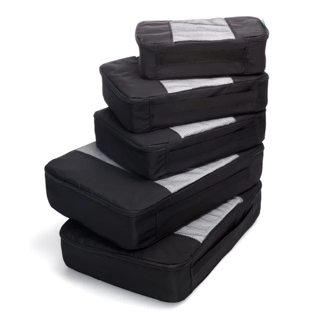 built-travelwise-packing-cubes-5-piece-set-durable-lightweight-nylon-luggage-org image 1