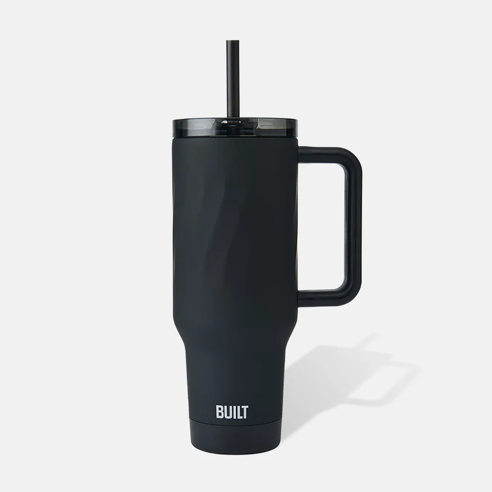 built-40oz-wave-tumbler-double-wall-vacuum-insulated-stainless-steel-with-flip-u image 1
