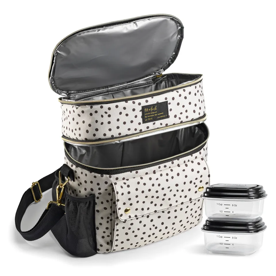 fit-fresh-westminster-dual-compartment-insulated-lunch-bag-with-lunch-kit-2-matc image 1