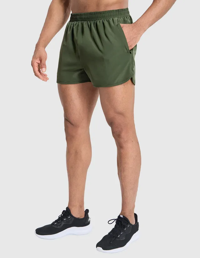 mier-pacelite-men-s-3-split-running-shorts-with-brief-lightweight-quick-dry-race image 1