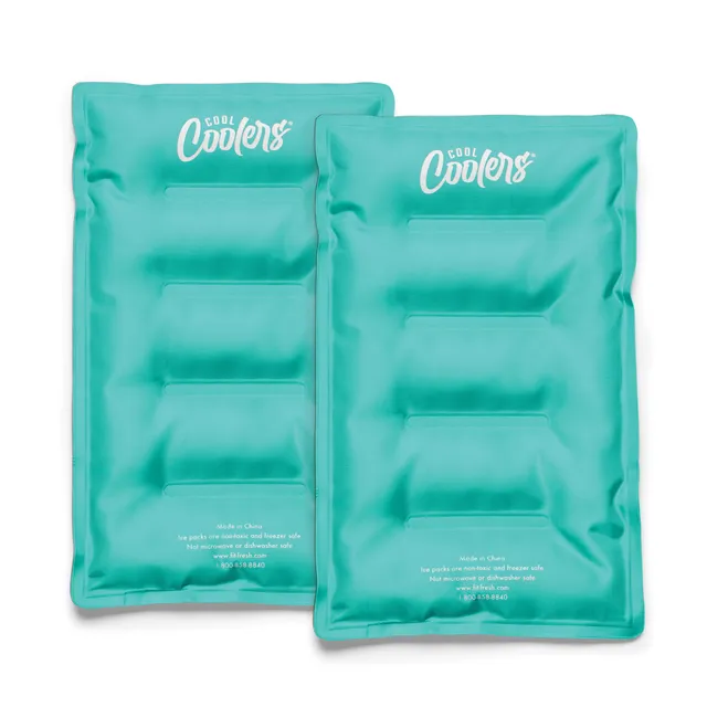 fit-fresh-cool-coolers-xl-soft-ice-packs-teal-2-pack-flexible-reusable-cooler-ic image 1