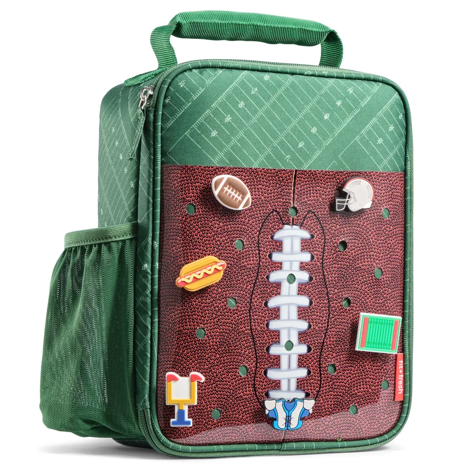 fit-fresh-charm-kids-insulated-lunch-bag-with-22-charm-slots-6-included-sports-c image 1