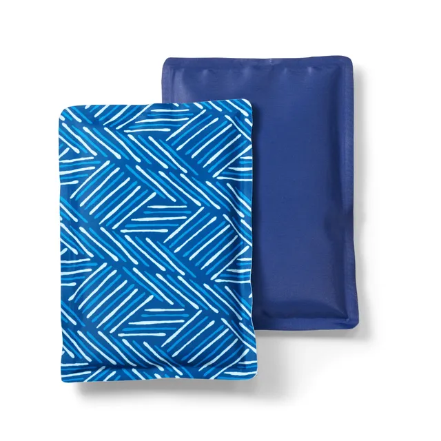 fit-fresh-cool-coolers-soft-ice-packs-navy-sketch-2-pack-flexible-reusable-freez image 1