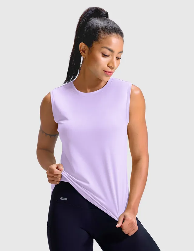 mier-breezerun-women-s-sleeveless-tee-upf-50-moisture-wicking-workout-tank-top-f image 1