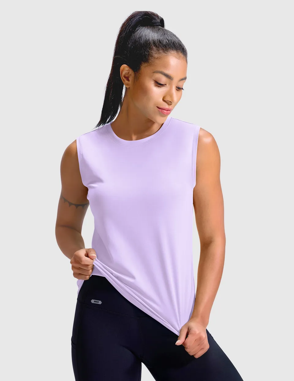 mier-breezerun-women-s-sleeveless-tee-upf-50-moisture-wicking-workout-tank-top-f image 1