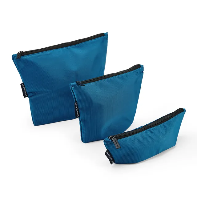 built-travelwise-3-piece-top-zip-pouch-set-small-medium-large-polyester-travel-o image 1