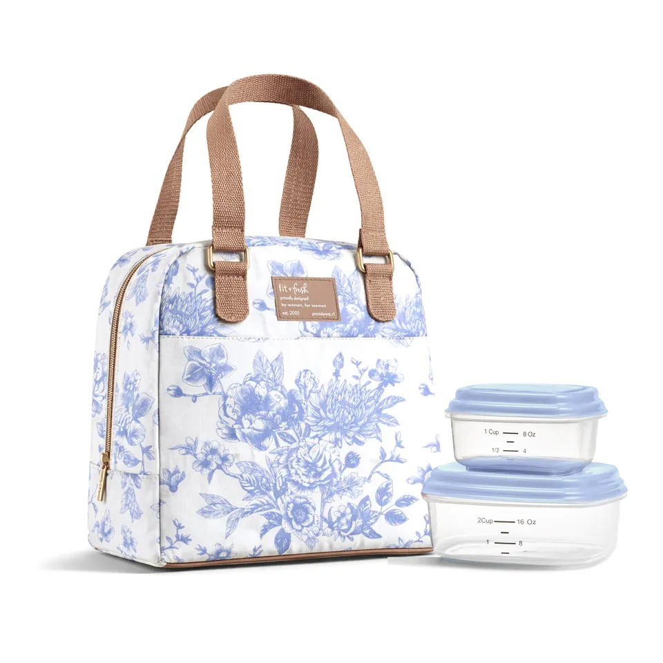 fit-fresh-minneola-insulated-lunch-bag-with-lunch-kit-2-matching-containers-corn image 1