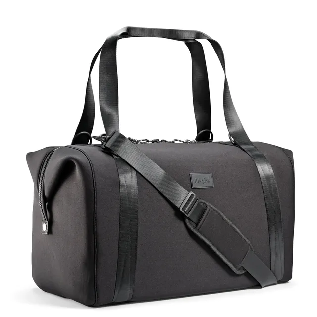 fit-fresh-neoprene-adult-travel-duffel-black-19-carry-on-weekender-bag-with-trol image 1