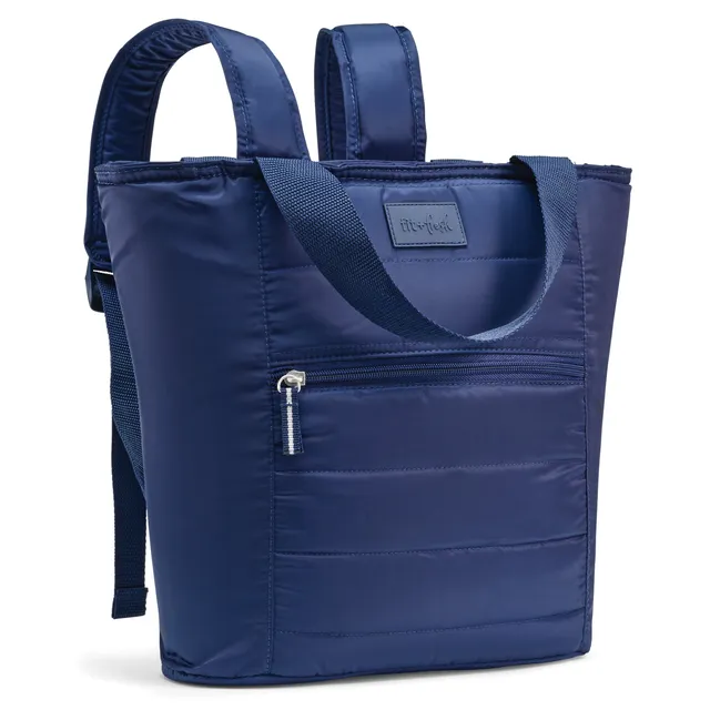 fit-fresh-mari-12-can-backpack-cooler-tote-midnight-blue-insulated-cooler-with-b image 1