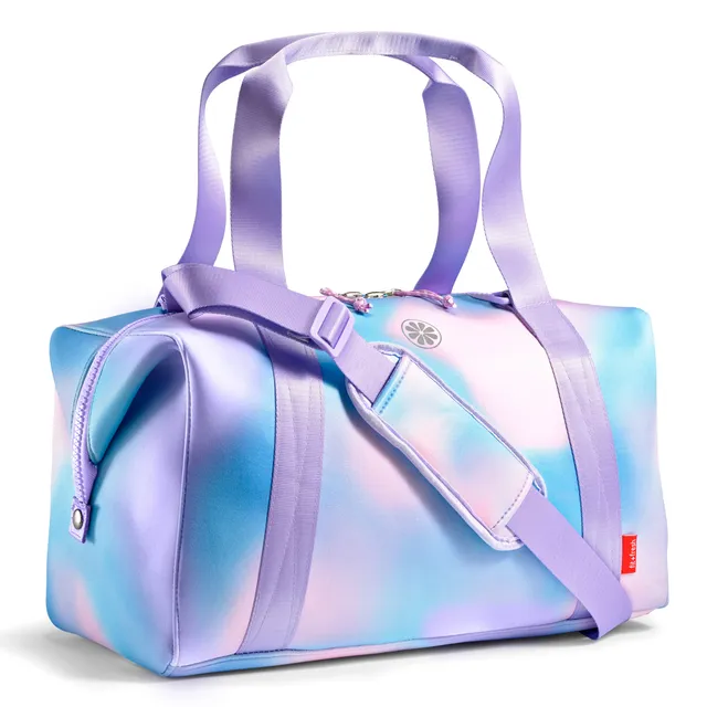 fit-fresh-neoprene-kids-travel-duffel-17-inch-pink-purple image 1