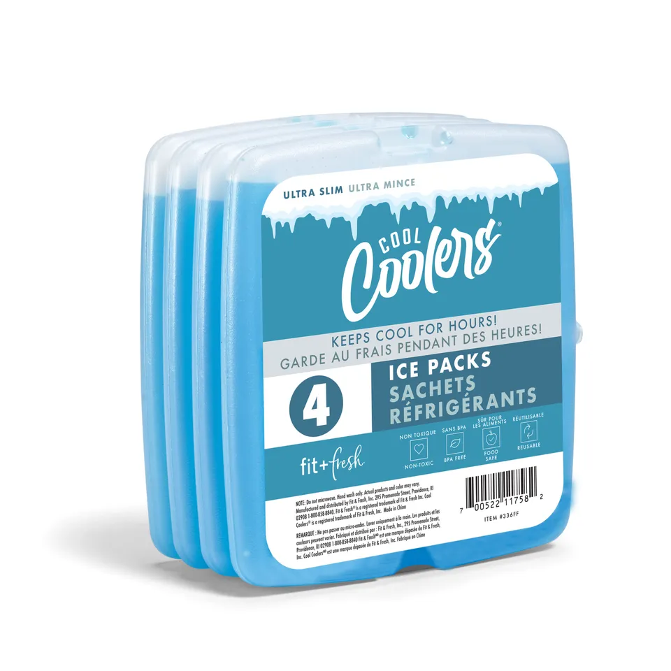 fit-fresh-cool-coolers-adult-slim-ice-packs-set-of-4-hard-sided-reusable-slim-ic image 1