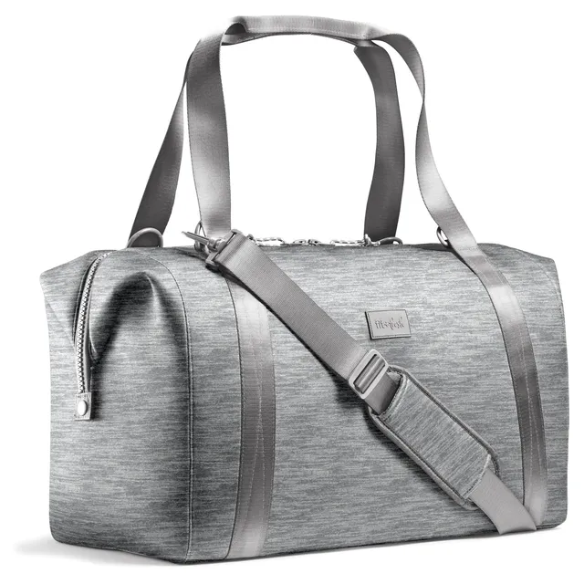 fit-fresh-neoprene-adult-travel-duffel-heather-gray-19-x-10-x-11-5-carry-on-week image 1