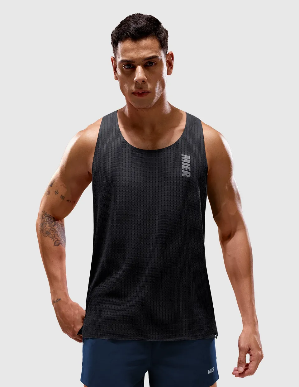 mier-limitless-men-s-running-race-singlet-2-5-oz-ultralight-airmesh-race-tank image 1