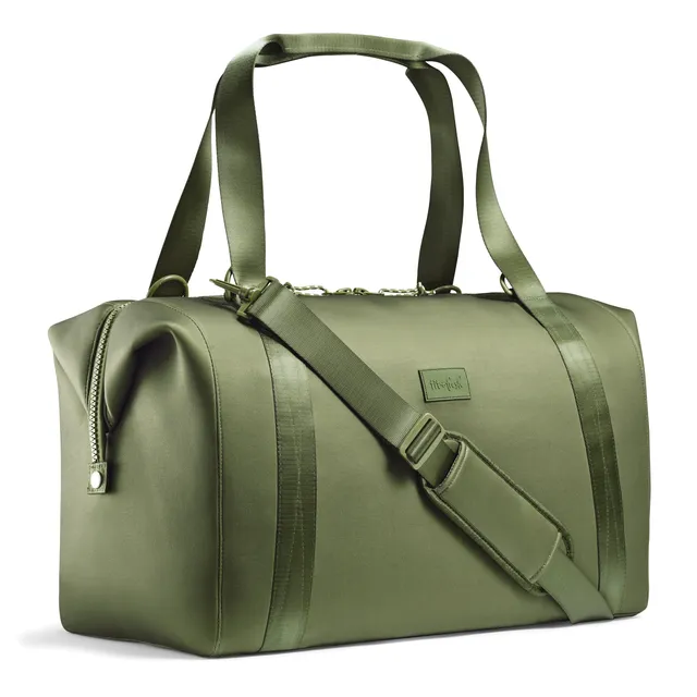 fit-fresh-neoprene-adult-travel-duffel-moss-19-carry-on-weekender-bag-with-troll image 1