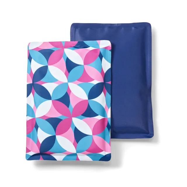 fit-fresh-cool-coolers-soft-ice-packs-berry-geo-2-pack-reusable-flexible-slim-fr image 1
