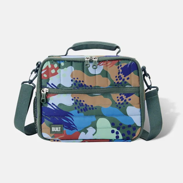 built-puffer-lunch-box-quilted-insulated-lunch-bag-with-removable-crossbody-stra image 1
