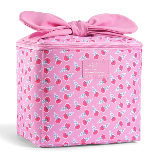 fit-fresh-luna-bow-kids-lunch-tote-sweet-pink-block-insulated-kids-lunch-bag-10- image 1