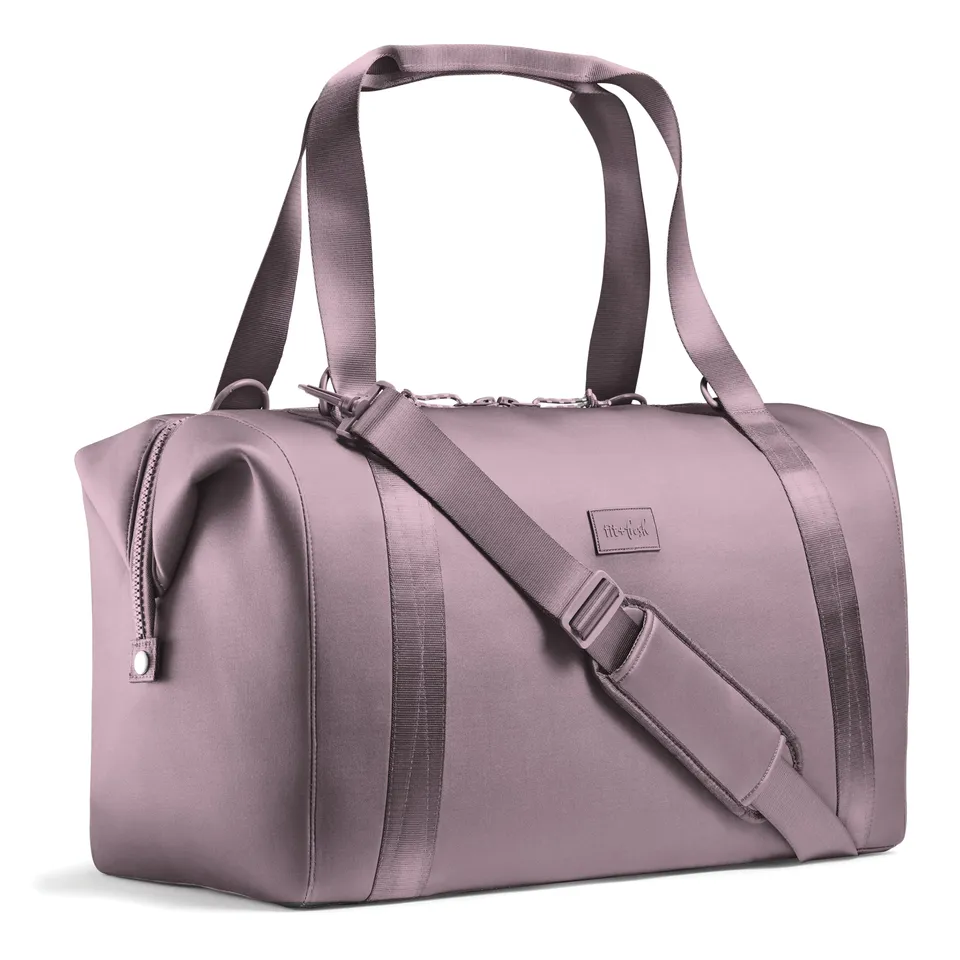 fit-fresh-neoprene-adult-travel-duffel-elderberry image 1