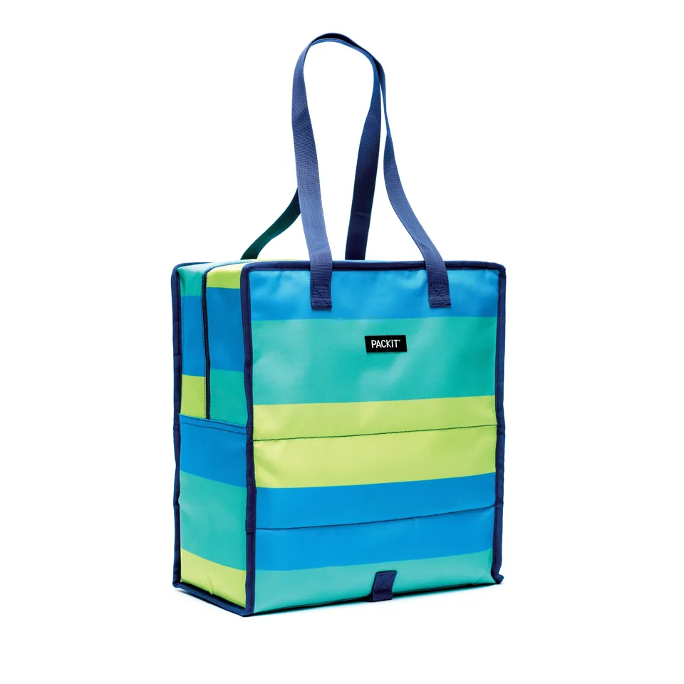 packit-freezable-grocery-tote-with-ecofreeze-built-in-cooling-in-base-and-walls- image 1
