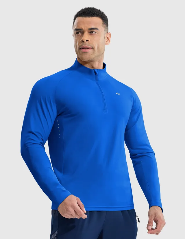 mier-men-s-long-sleeve-train-1-4-zip-upf-50-quick-dry-4-way-stretch-running-pull image 1