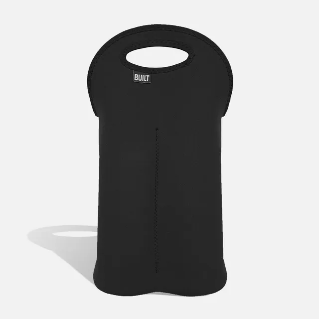 built-two-bottle-neoprene-wine-tote-with-soft-grip-handles image 1