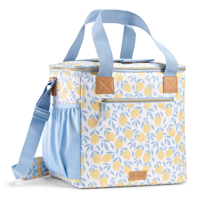 fit-fresh-regatta-24-can-soft-cooler-lemon-vines-insulated-leak-resistant-crossb image 1