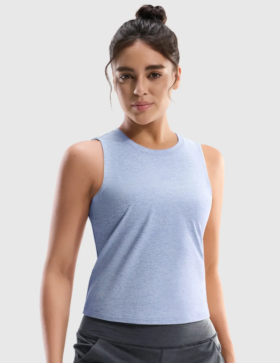 mier-x-sofort-women-s-buttery-soft-skimmer-workout-tank-top-squat-proof-high-hip image 1