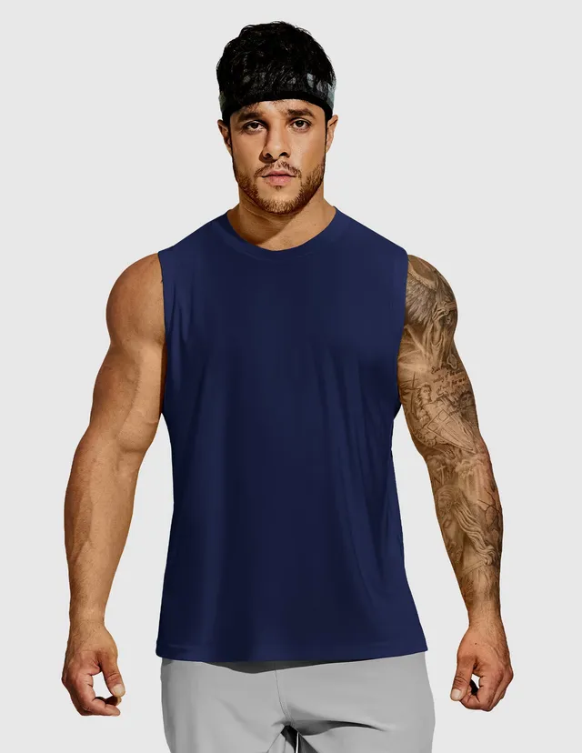 mier-breezerun-men-s-sleeveless-workout-tank-top-quick-dry-upf-50-4-way-stretch image 1