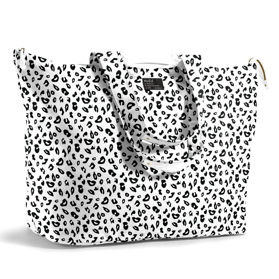 fit-fresh-all-the-things-xl-travel-tote-bag-micro-cheetah-22-x-18-x-12-extra-lar image 1