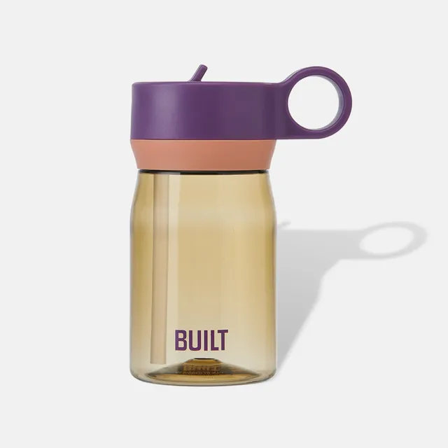 built-12oz-cascade-bottle-with-straw-lid-compact-kids-friendly-water-bottle-that image 1