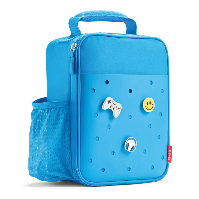 fit-fresh-charm-kids-lunch-bag-with-3-charms-azure-blue image 1