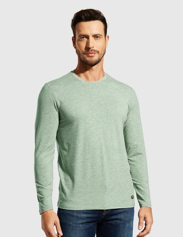 mier-x-sofort-men-s-buttery-soft-long-sleeve-athletic-crew-neck-tee image 1