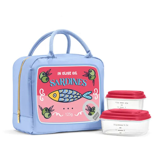 fit-fresh-bloomington-lunch-bag-with-lunch-kit-rose-sardine-can-insulated-lunch- image 1